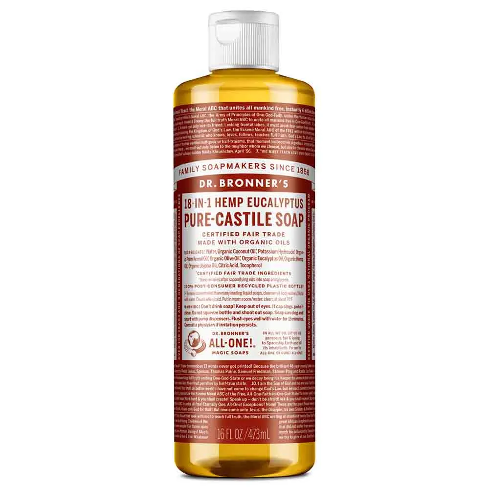 18-In-1 Pure-Castile Soap - Eucalyptus
