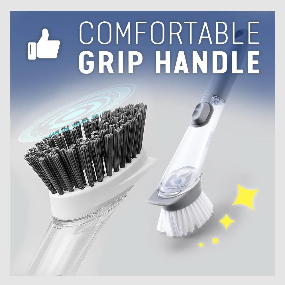 2 in 1 Soap Dispensing Cleaning Dishwasher Brush