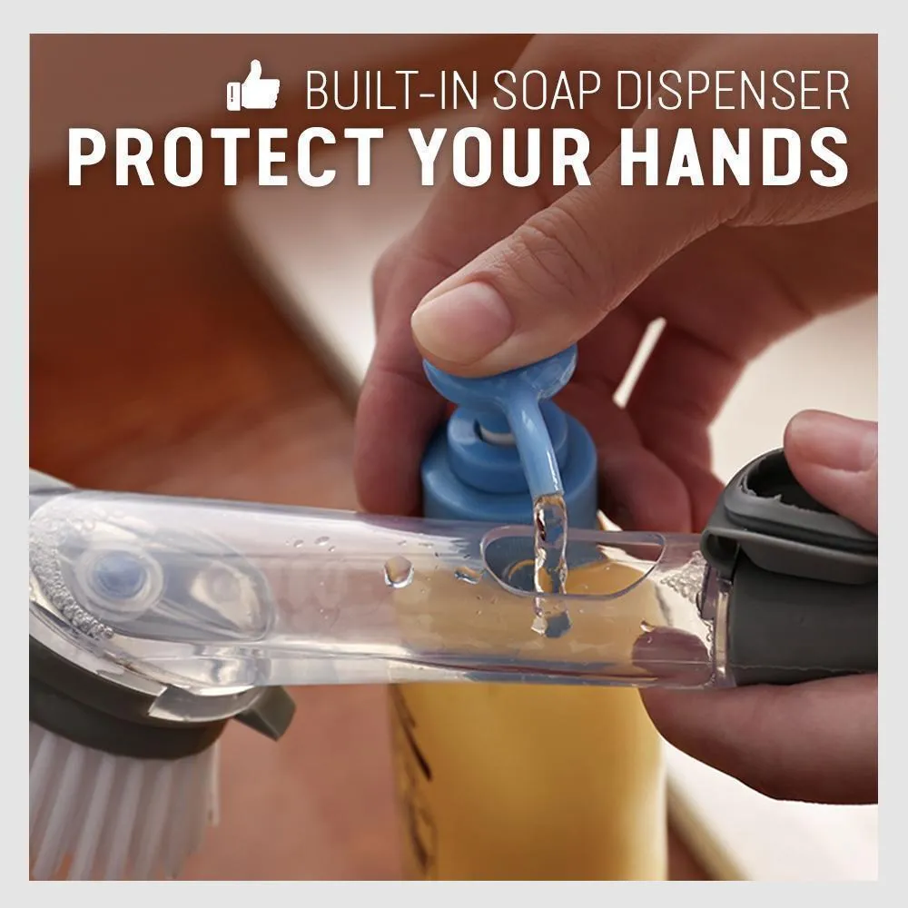 2 in 1 Soap Dispensing Cleaning Dishwasher Brush