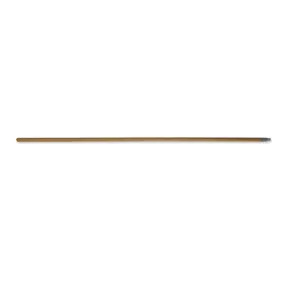 60" Wood Threaded Deck Scrub Broom Handle (15/16" Diameter) - Case of 12
