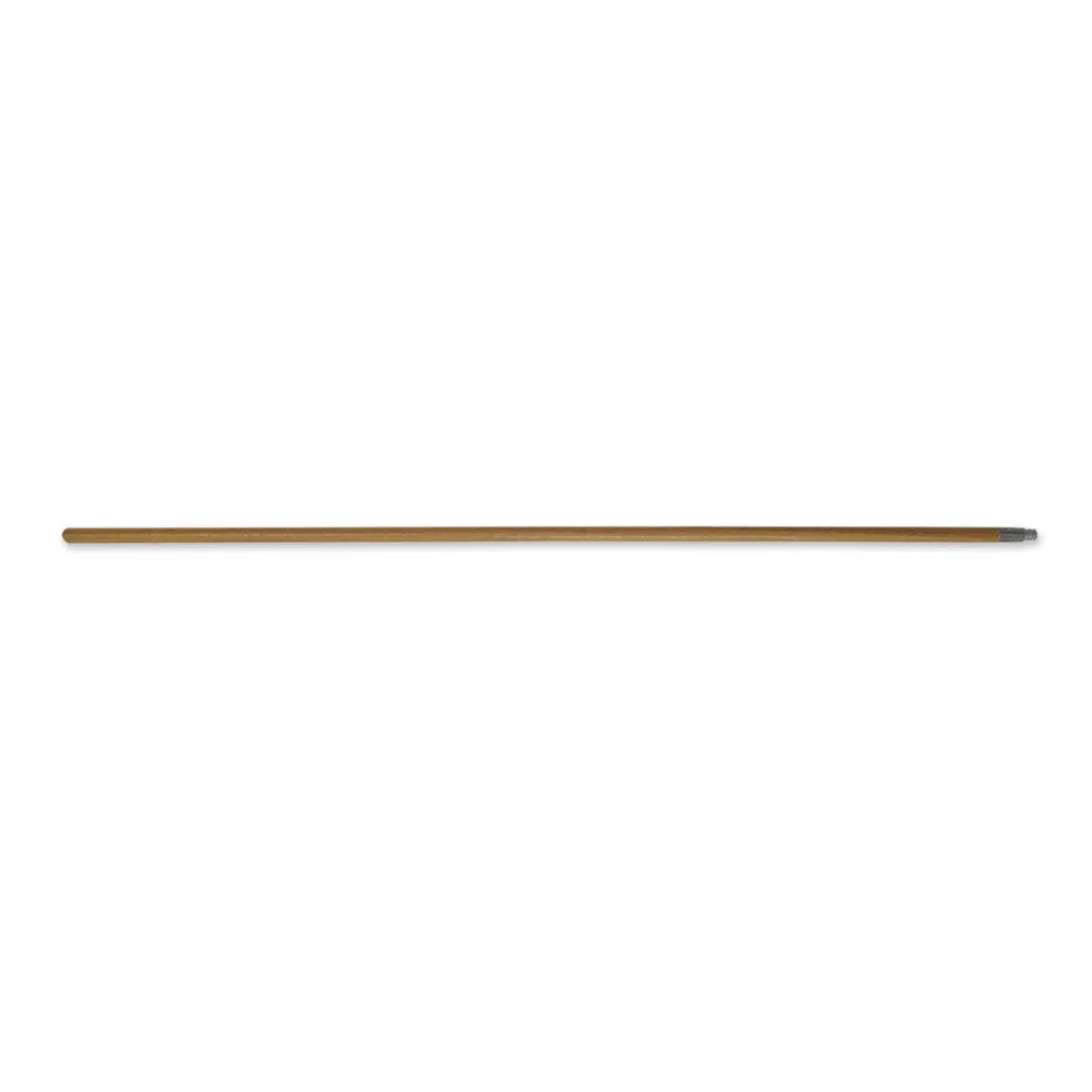 60" Wood Threaded Deck Scrub Broom Handle (15/16" Diameter) - Case of 12