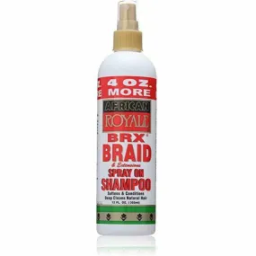African Royale: Brx Braid & Extensions Spray on Shampoo 12oz