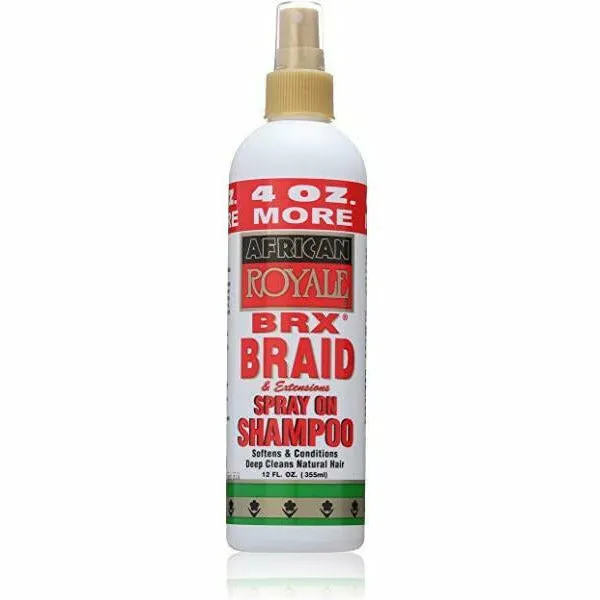 African Royale: Brx Braid & Extensions Spray on Shampoo 12oz