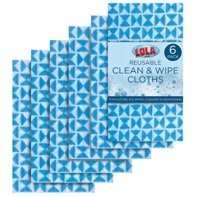 Anti-Microbial Clean n' Wipe Cloths - Comparable to Clorox Handi Wipes - 6 pack