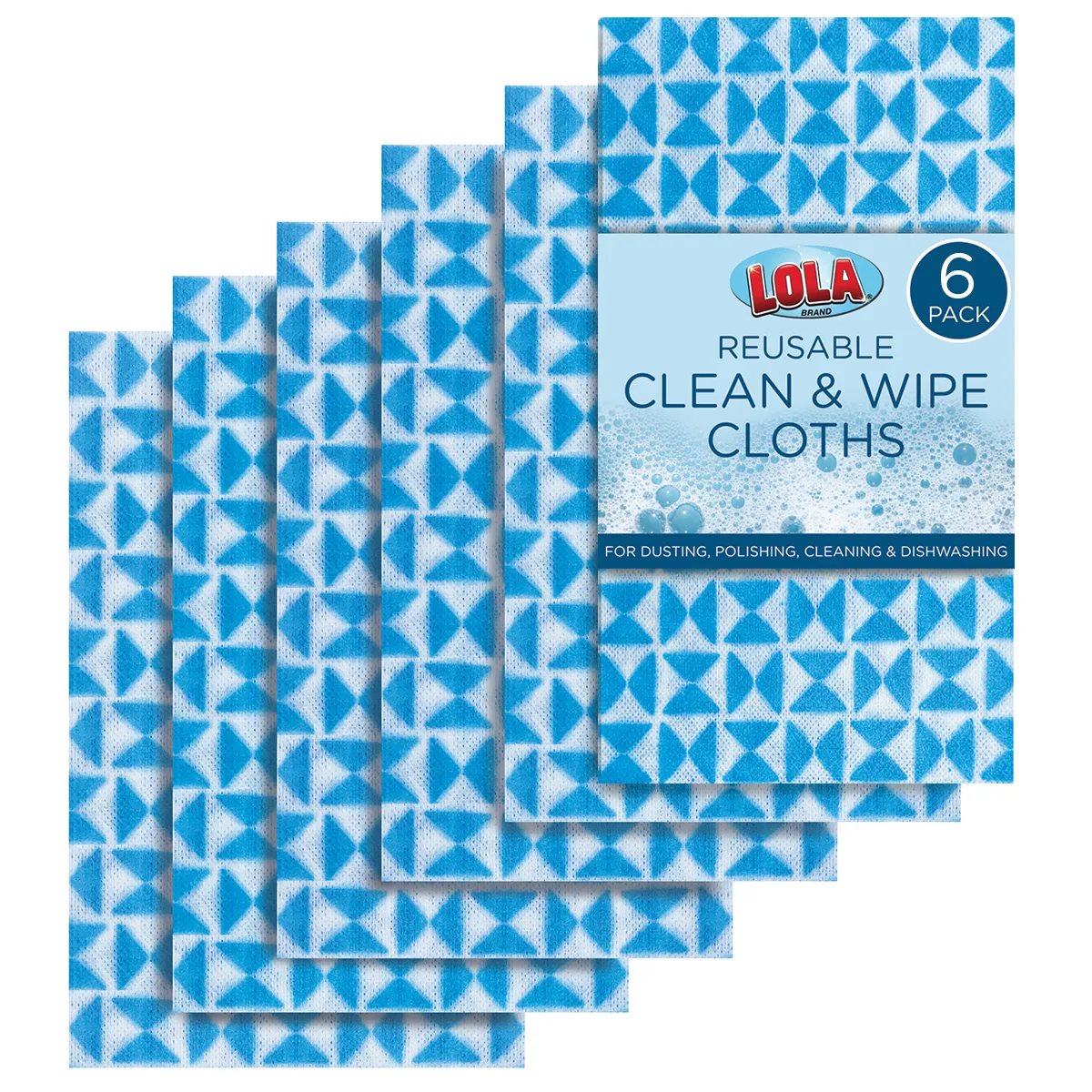 Anti-Microbial Clean n' Wipe Cloths - Comparable to Clorox Handi Wipes - 6 pack