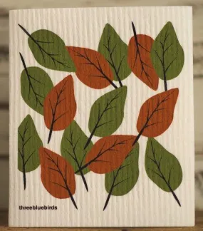 Autumn Leaves Swedish Dishcloth