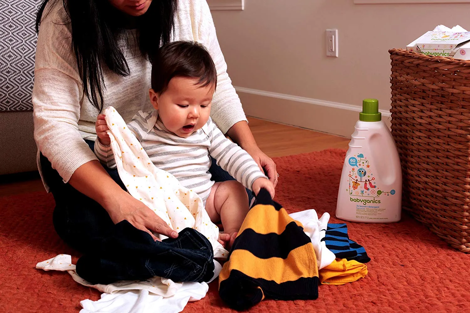 Babyganics 3X Concentrated Laundry Detergent Fragrance Free 1.77L 60oz Exp: 05/23