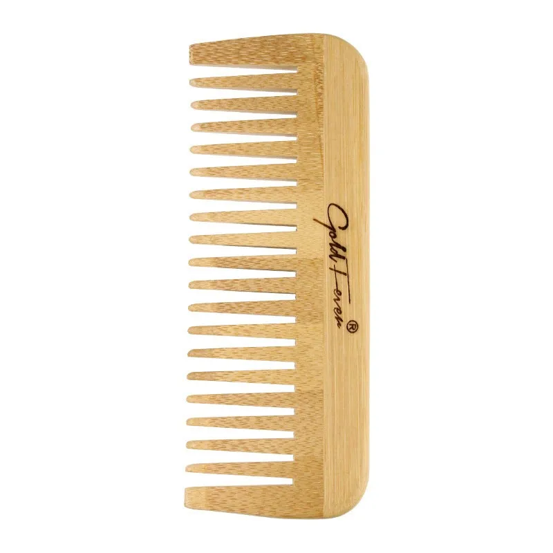 Bamboo Hair Brush and Comb Set | Wooden Hair Brushes and Combs - 6 Pieces | Bamboo Brushes with Bamboo Bristles
