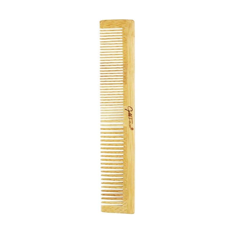 Bamboo Hair Brush and Comb Set | Wooden Hair Brushes and Combs - 6 Pieces | Bamboo Brushes with Bamboo Bristles