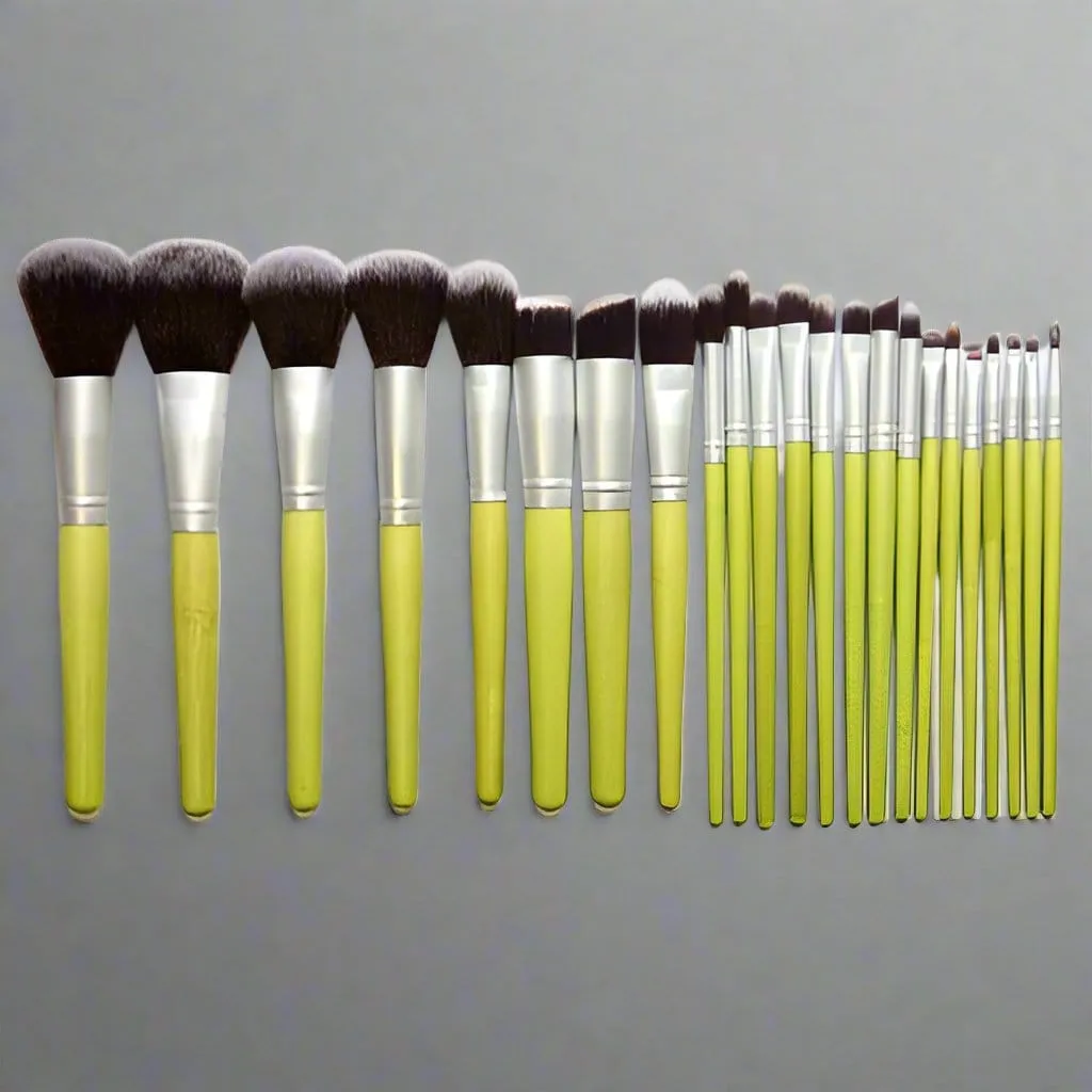 Bamboo Makeup Brush Set - 23 Pieces