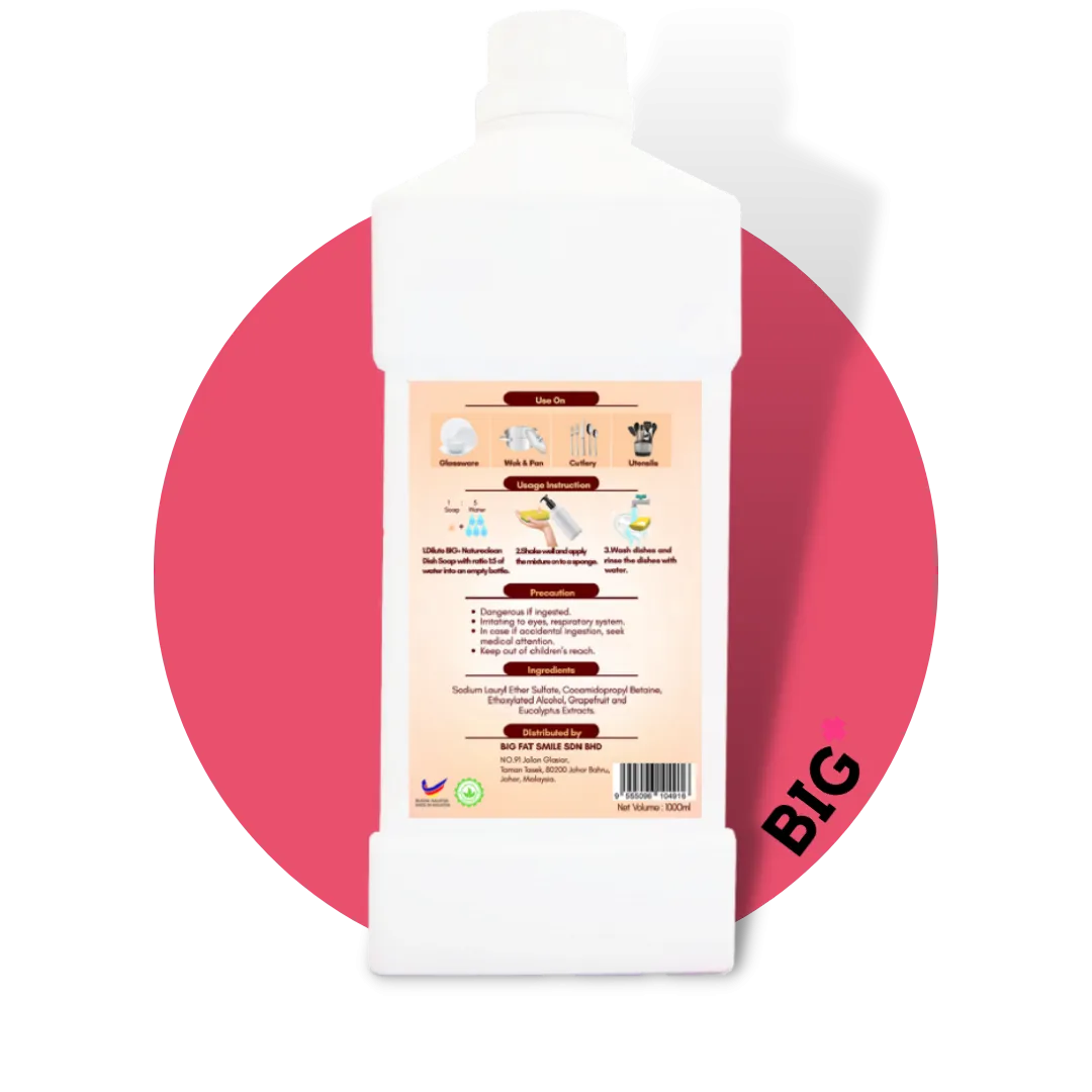 BIG  Natureclean Premium Dish Soap |  2 x 1000ml
