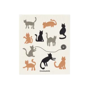Cats Swedish Dishcloth