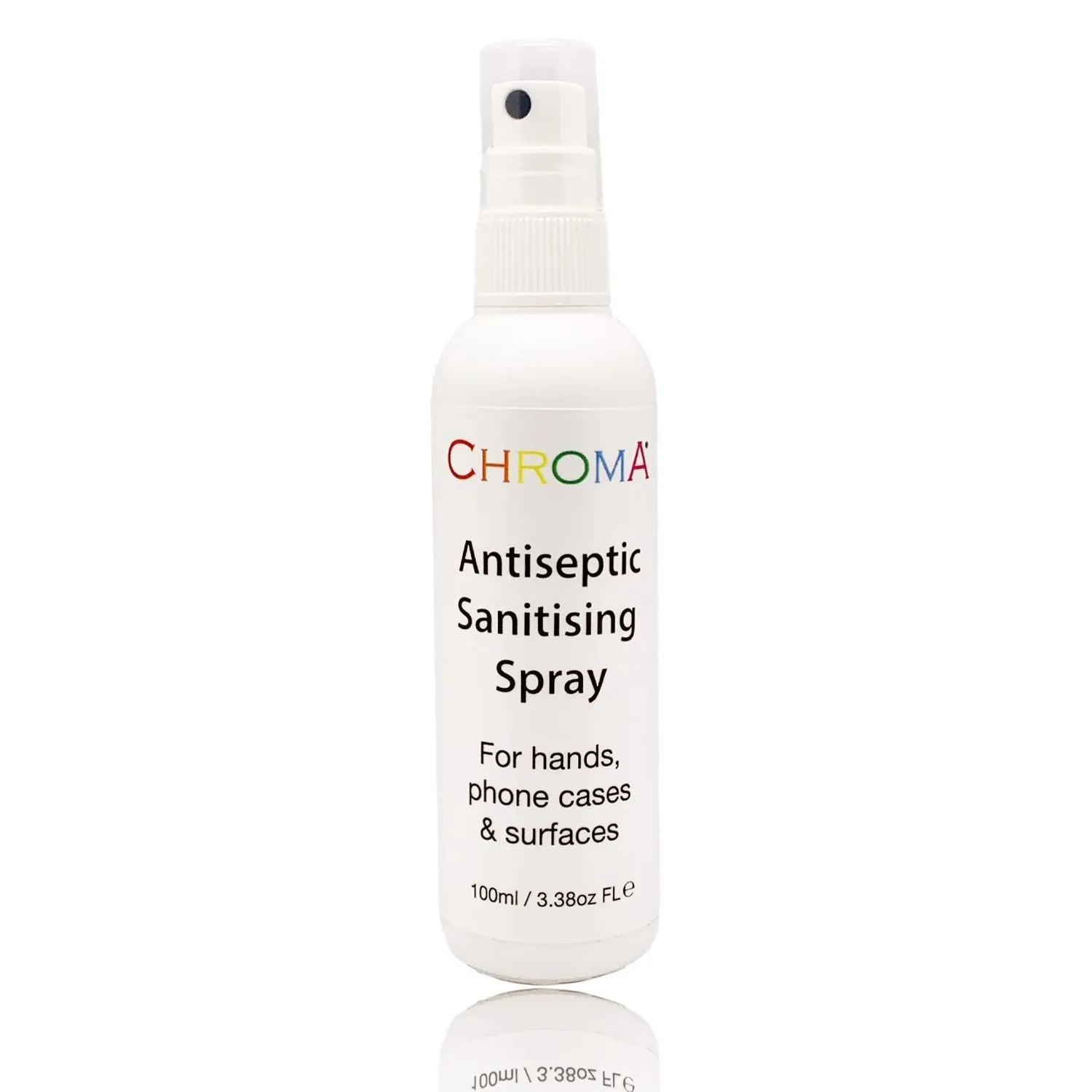 Chroma Gel Antiseptic Sanitising Spray for Hands, Phones & Other Surfaces 100ml
