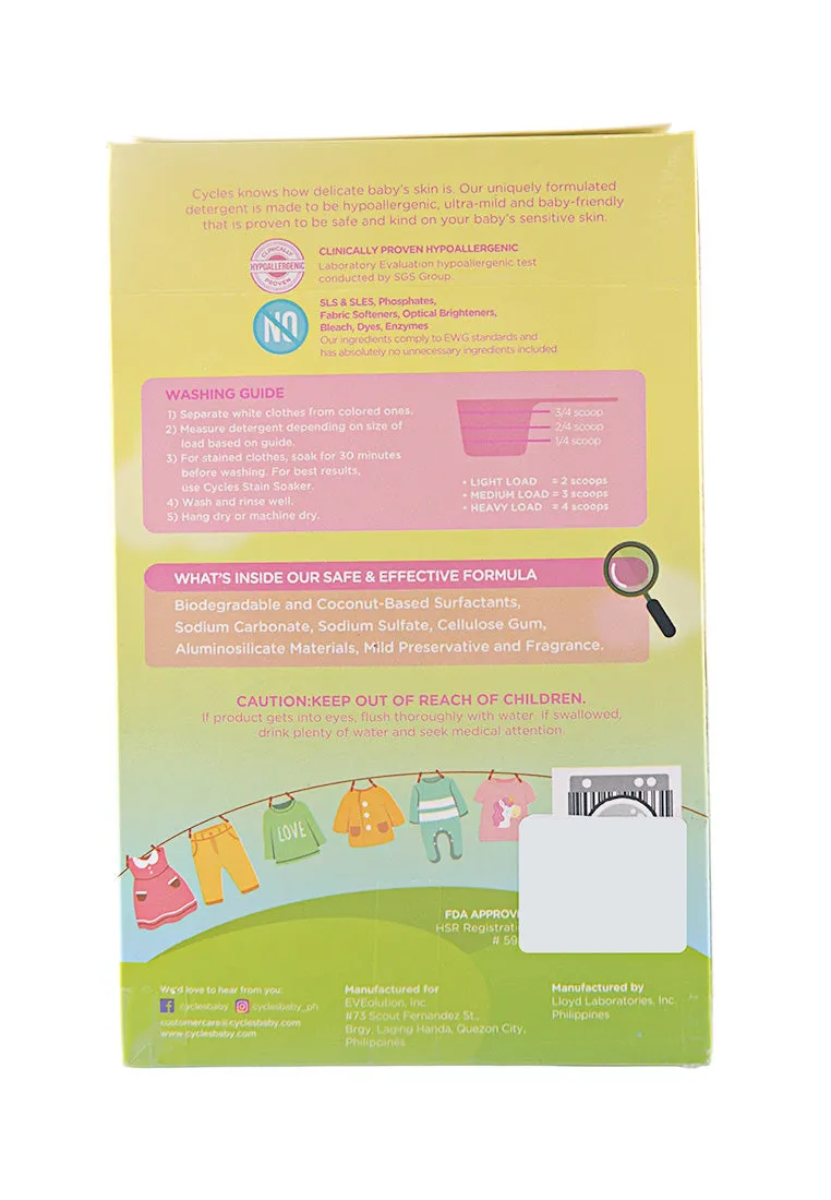 Cycles Mild Laundry Powder Detergent
