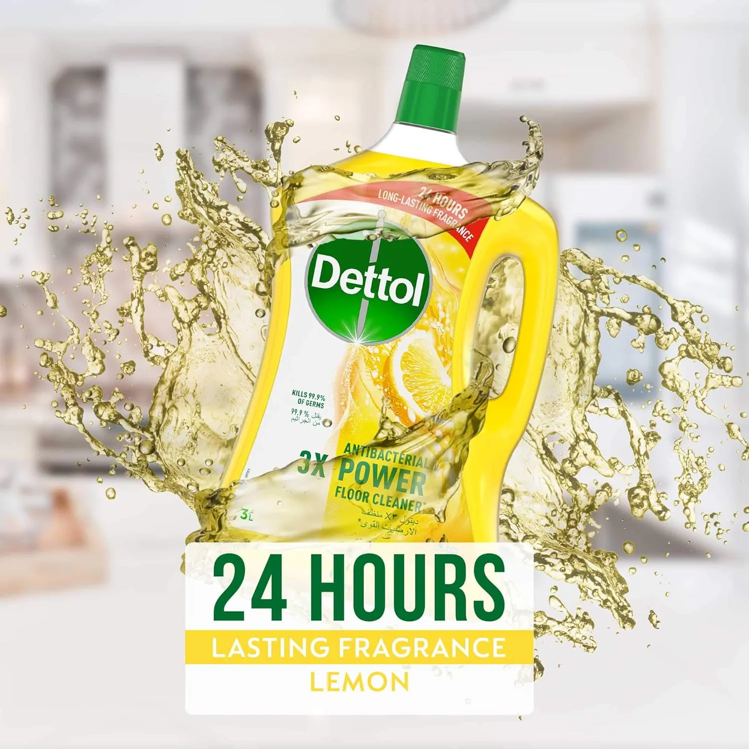 Dettol Multipurpose Floor Cleaner 3L Lemon