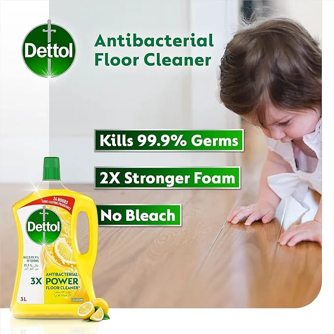 Dettol Multipurpose Floor Cleaner 3L Lemon