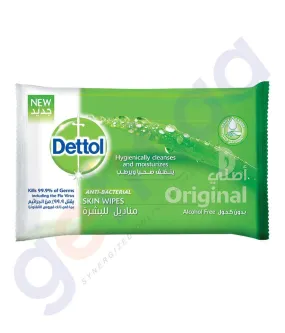 DETTOL SKIN WIPES ORIGINAL 10PCS