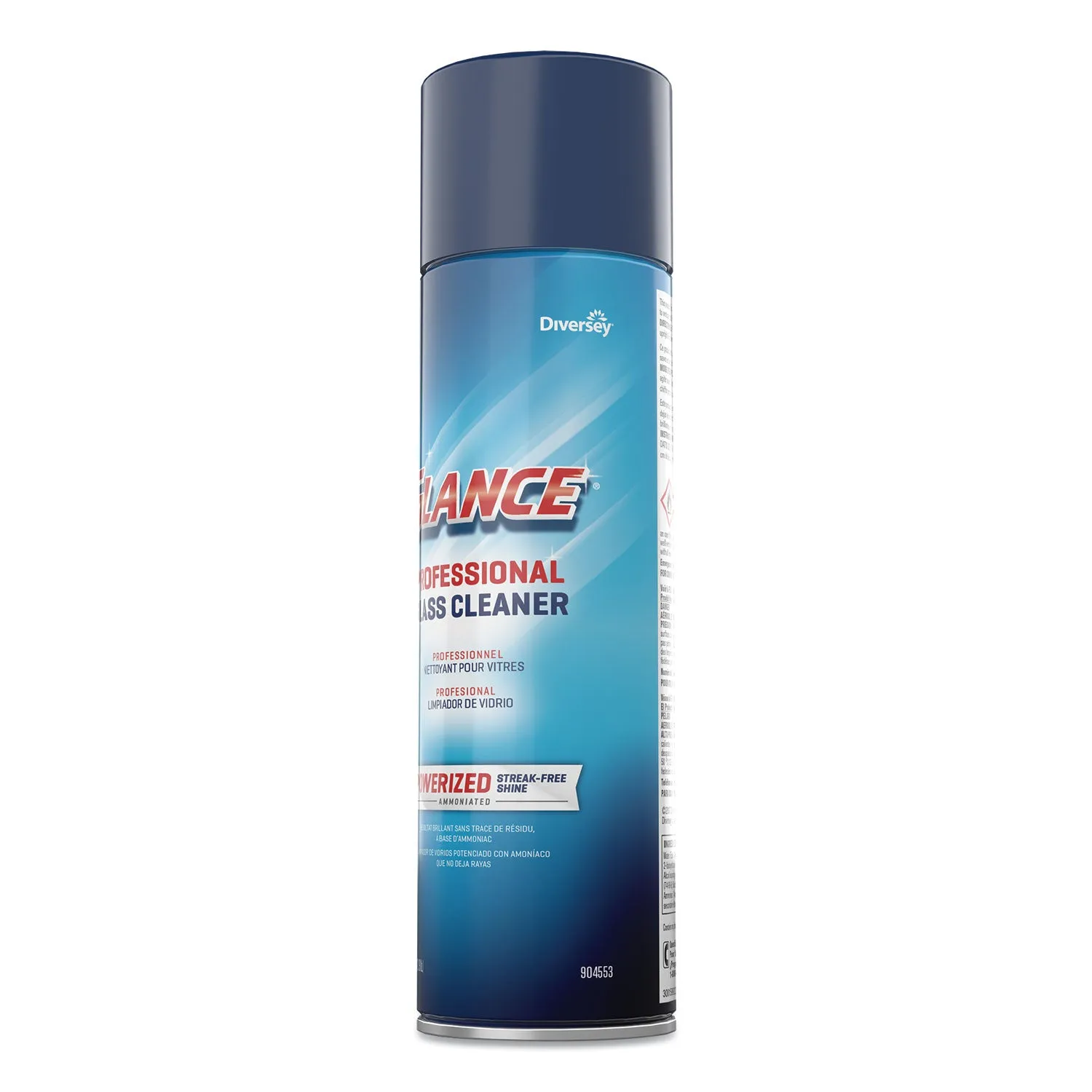 Diversey Glance Powerized Glass And Surface Cleaner, Ammonia Scent, 19 Oz Aerosol, 12/Ct - DVO904553