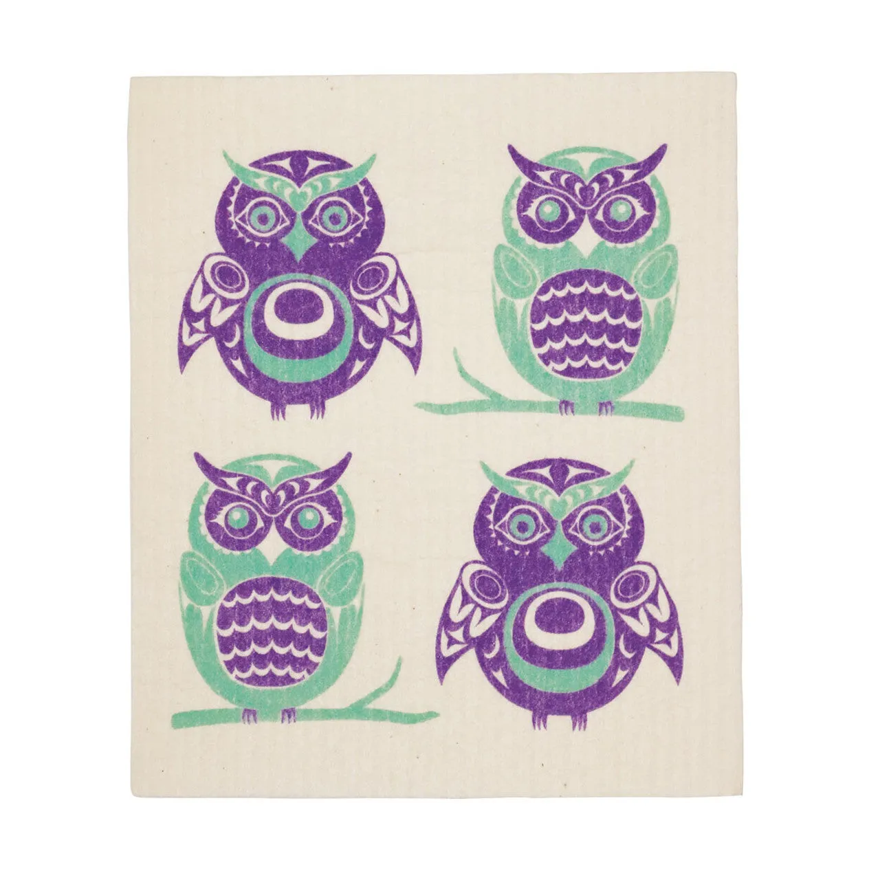Eco Cloths - Owls - Simone Diamond (Coast Salish)