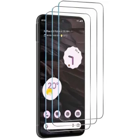 Entronix 2-Pack for Google Pixel 6a, Clear Tempered Glass Screen Protector