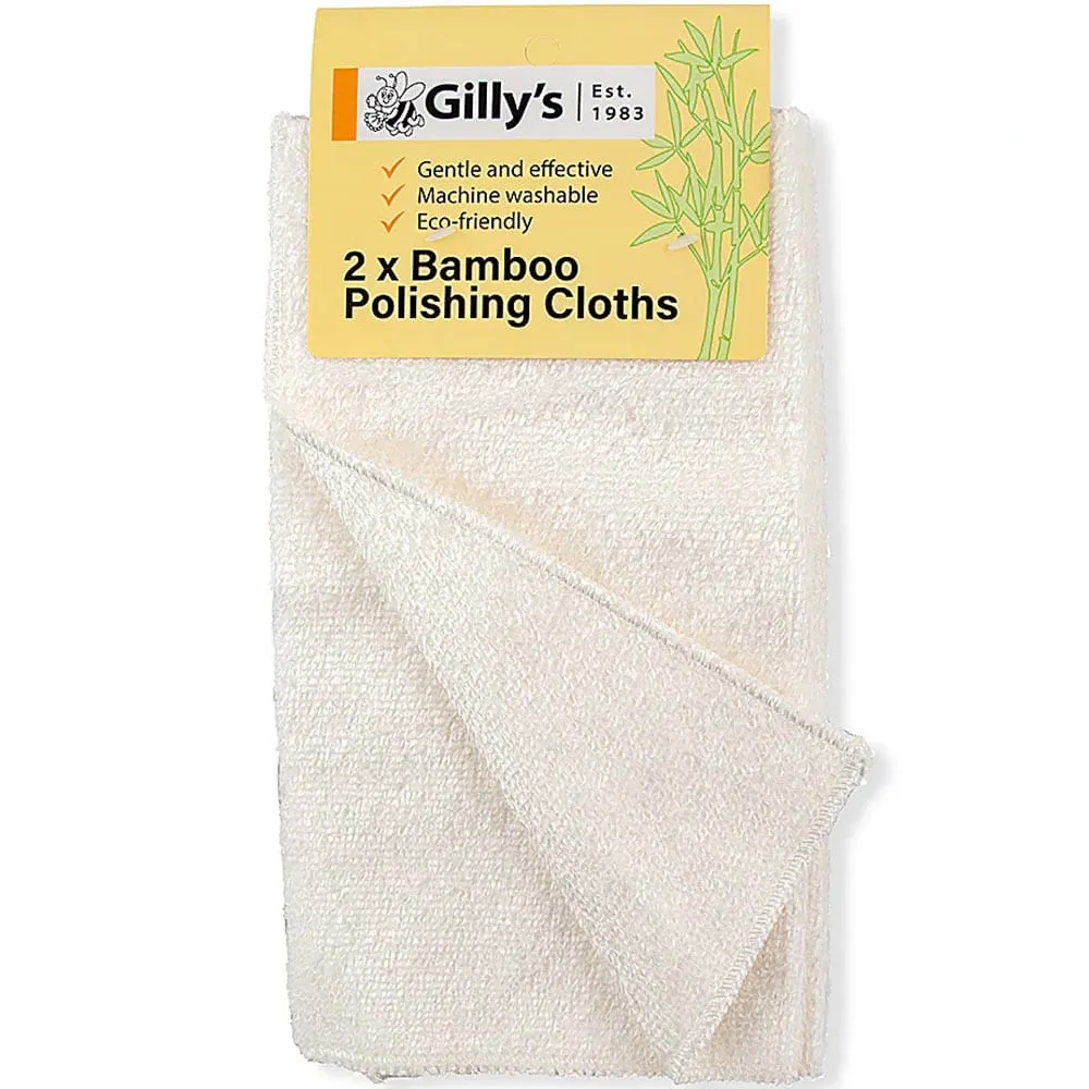 Gilly's Bamboo Rayon Polishing Cloth 2pk