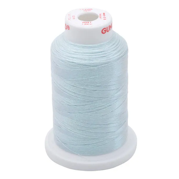 Gunold Embroidery Thread - METY 5/2 - 1000m - 7041 - Rainbow Prism Light Blue