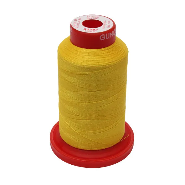 Gunold Embroidery Thread - POLY 40 FIRE - 1000m - 61187 - Mimosa Yellow