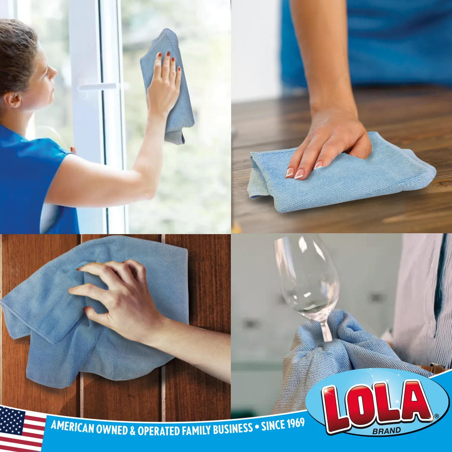 Jumbo Microfiber Cleaning Cloth, 14" x 16" - 6 Pack