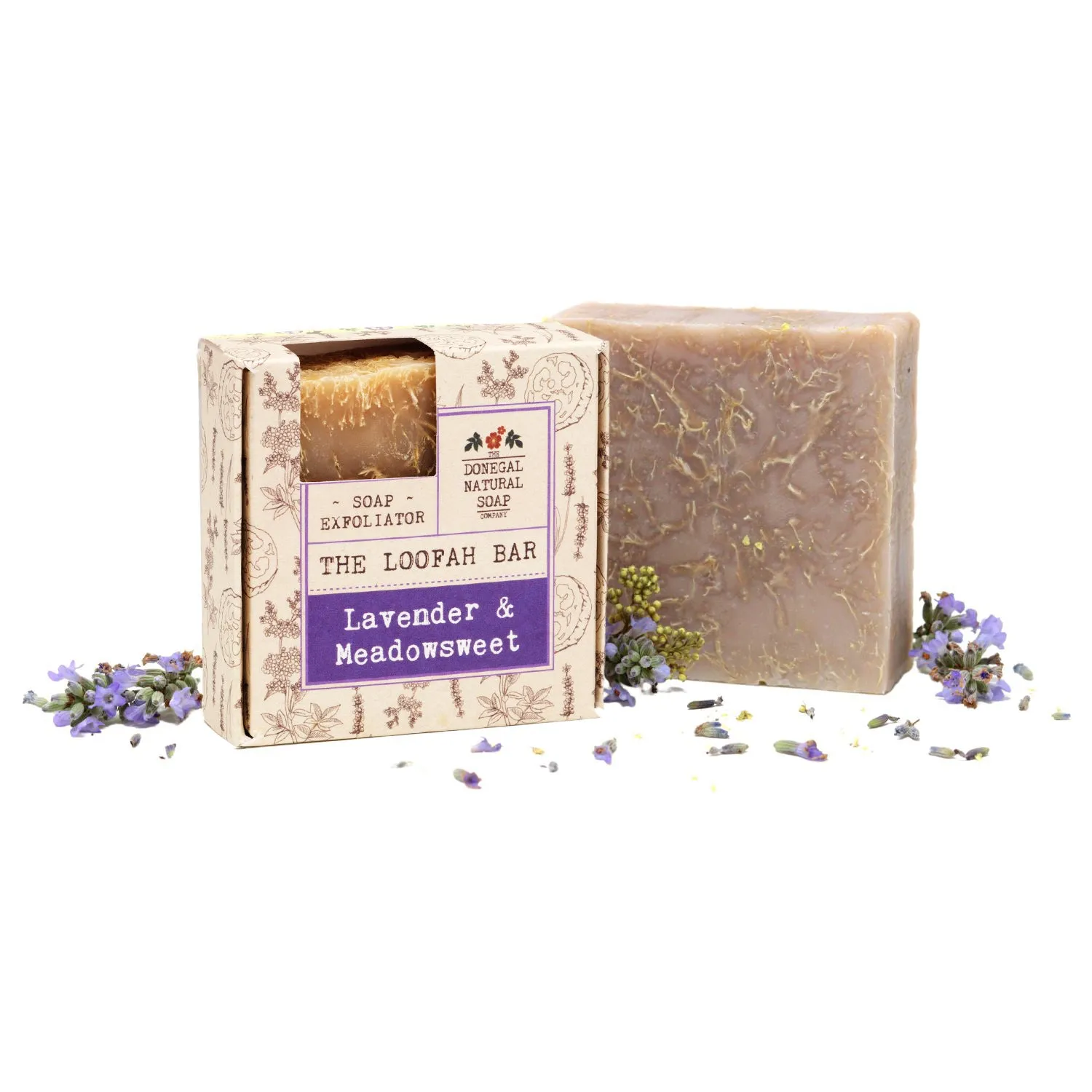 Lavender & Meadowsweet Loofah Natural Soap