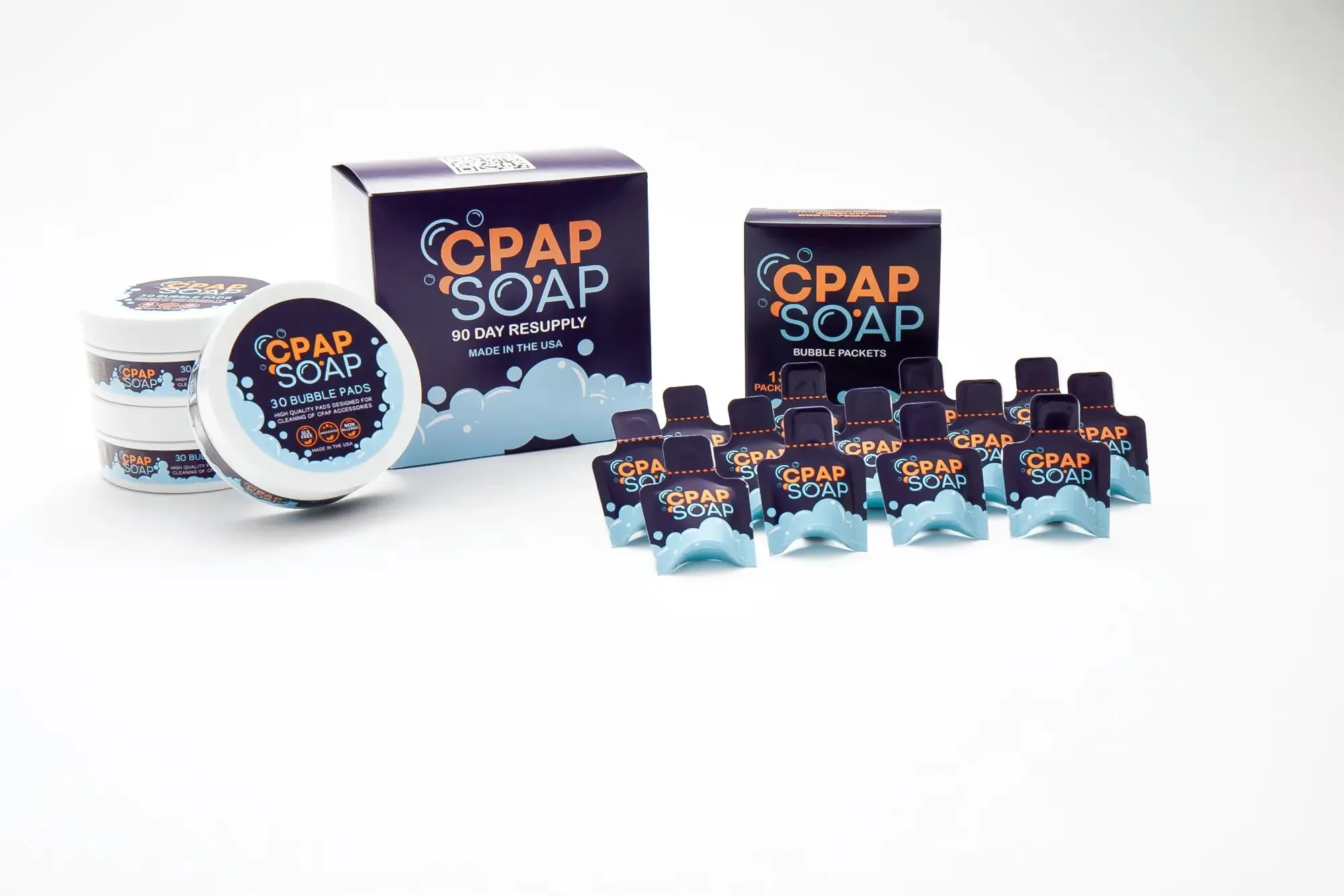 Liviliti CPAP Cleaner Soap Bubble Pads   Packets