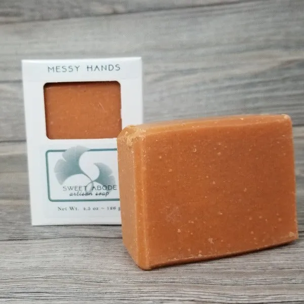 Messy Hand Scrubbing Soap