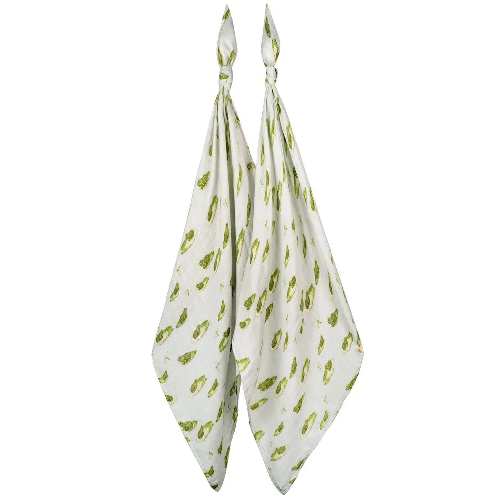 Milkbarn Leapfrog Bamboo Muslin Burp Cloth