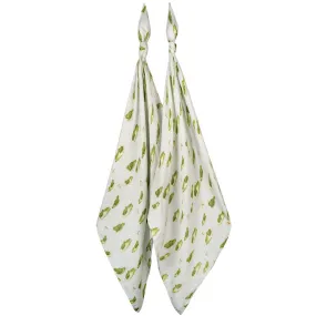 Milkbarn Leapfrog Bamboo Muslin Burp Cloth