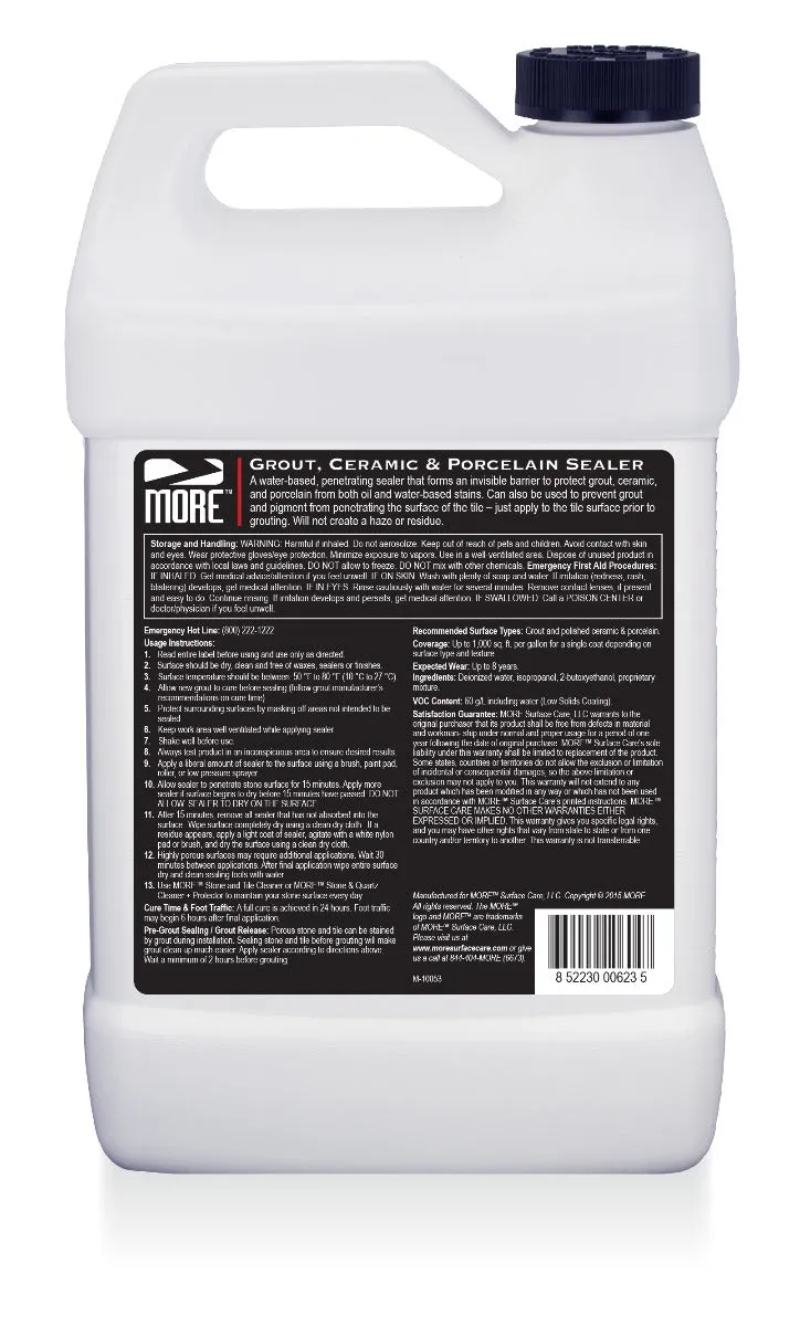 More Grout, Ceramic & Porcelain - 1 Gallon