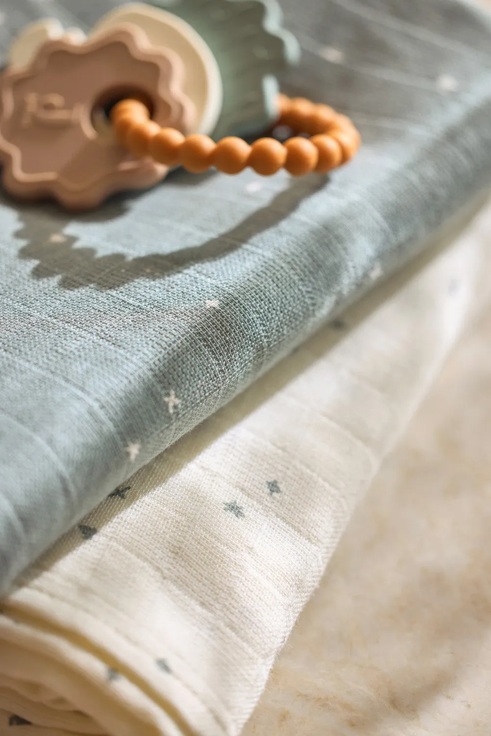 Mouth Cloth Muslin 31x31cm Twinkling - Sea Green - 3 Pack