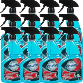 Northfork Window Glass Windscreen Cleaner Ammonia Free 750mL 12 Pack