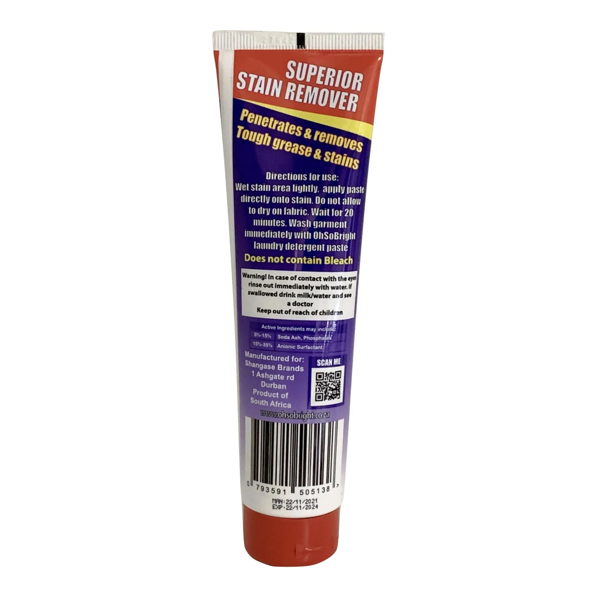 OhSoBright Stain Away Pre-Treater Paste 150g