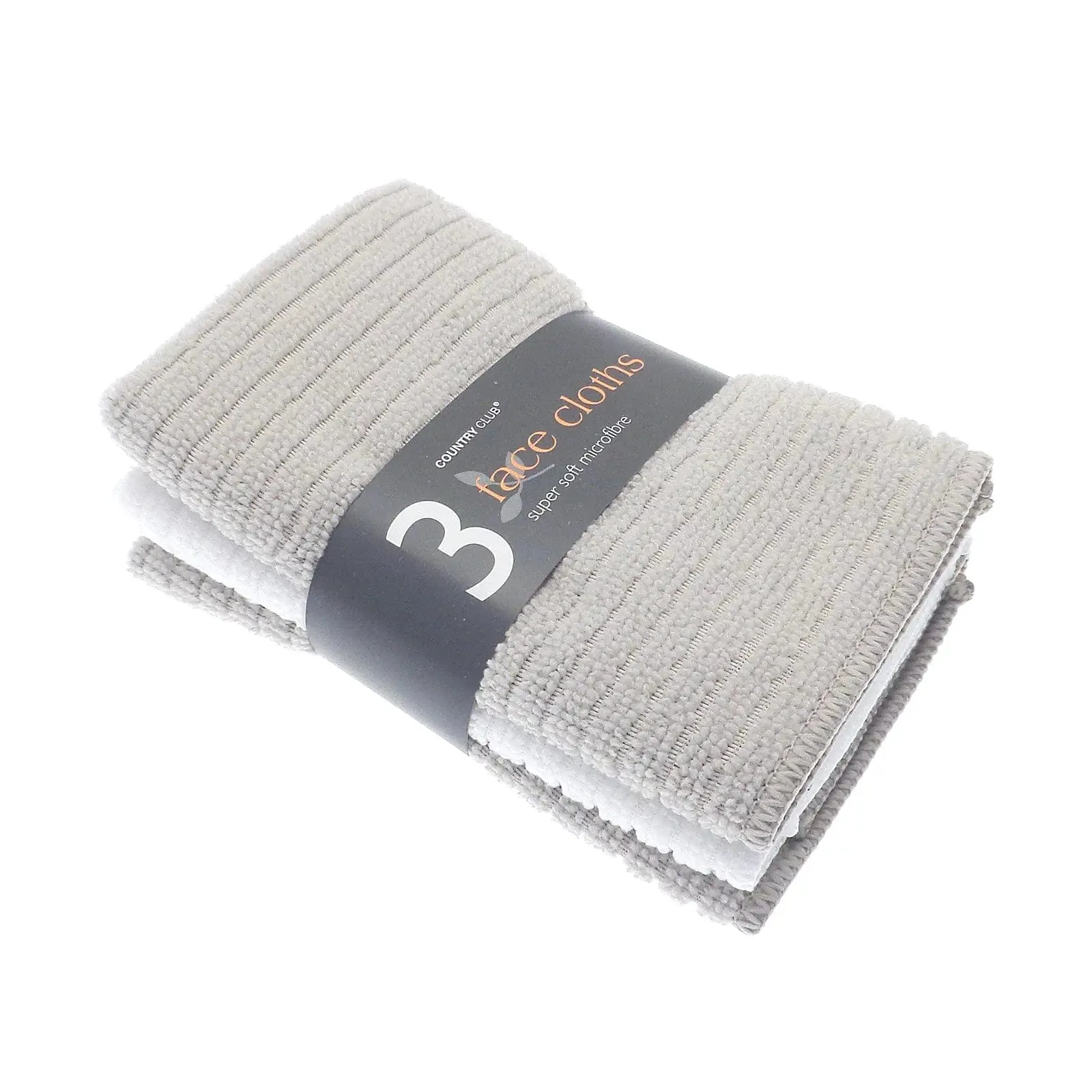 Pack Of 3 Super Soft Microfibre Face Cloths Wash Flannels 30cm