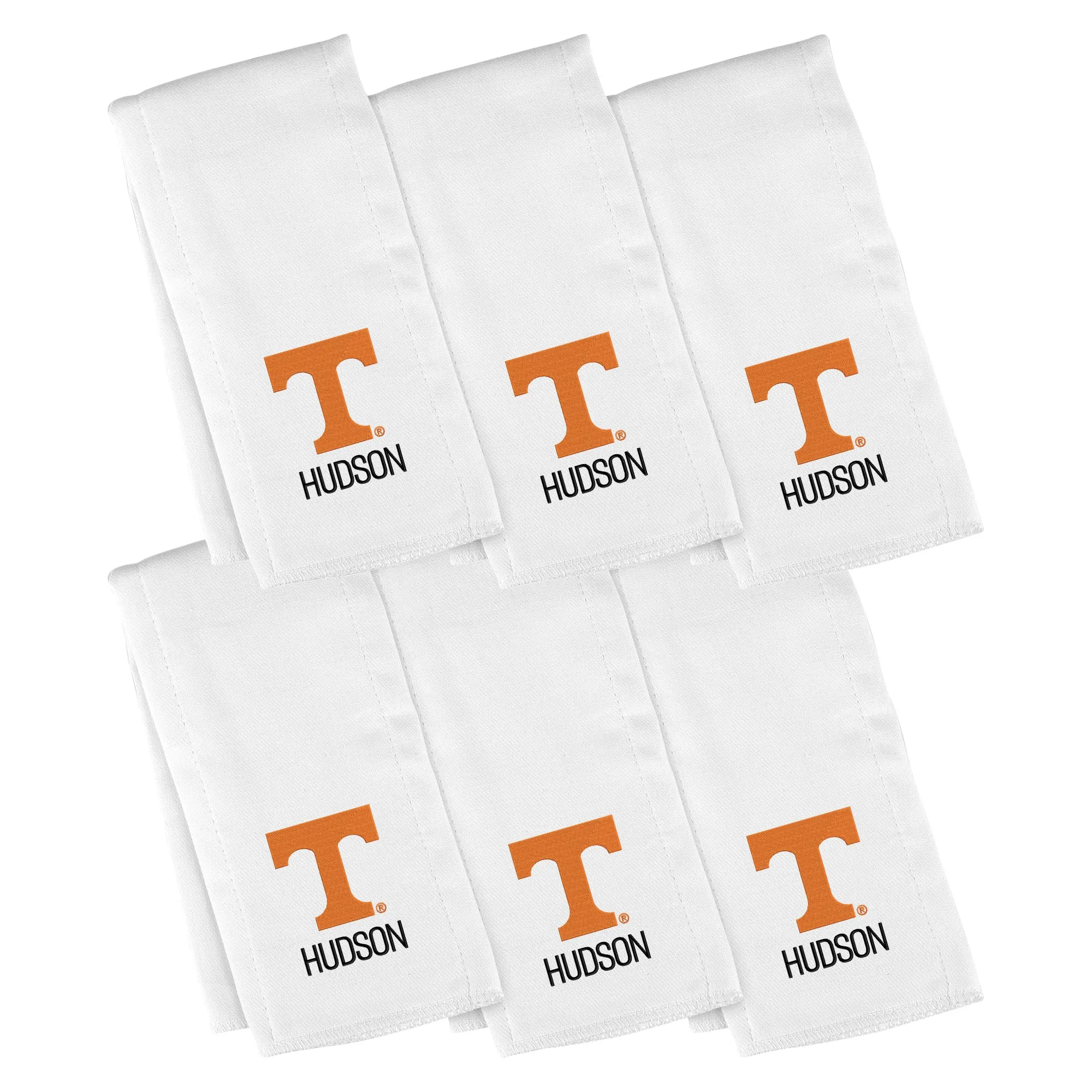 Personalized Tennessee Volunteers 6-Pack Burp Cloths