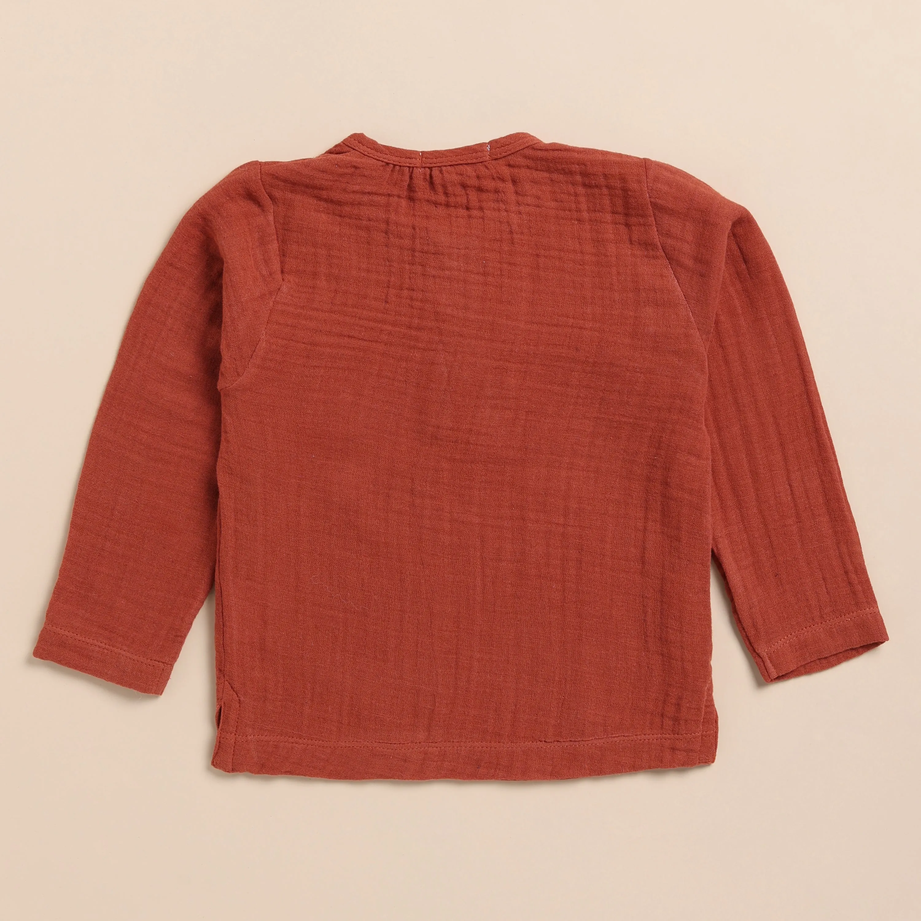 Picante Organic Muslin Long Sleeve Henley Tshirt With Lounge Pant Set