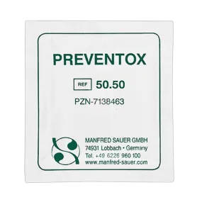 Sauer 50.50 Preventox Skin Adhesive Protection Single Wipes x 50