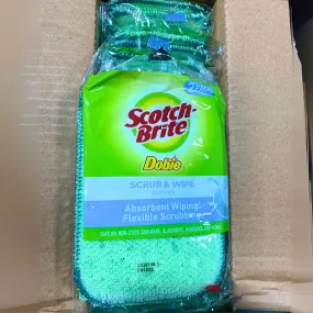 Scotch-Brite Dobie Scrub & Wipe cloths Absorbent (120 Pcs Lot)