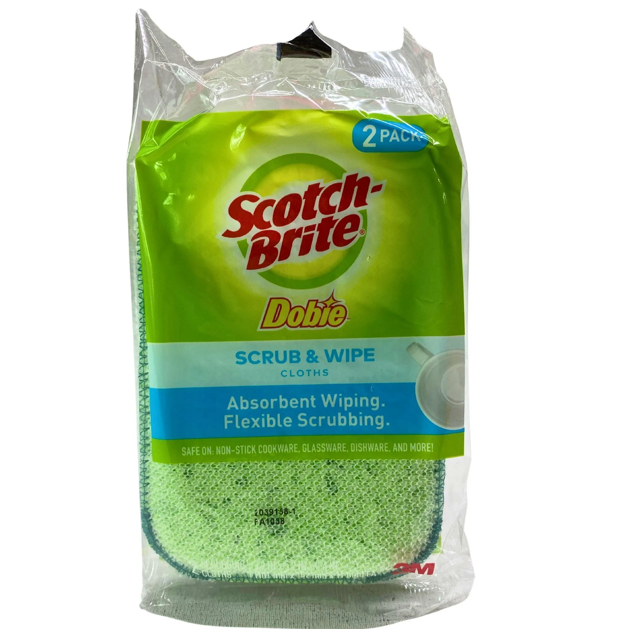 Scotch-Brite Dobie Scrub & Wipe cloths Absorbent (120 Pcs Lot)