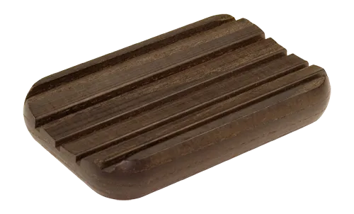 Soap Dish Thermowood Rounded