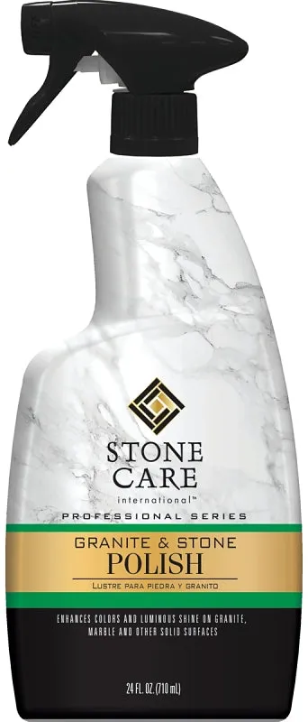 Stone Care 5184 Granite and Stone Polish, 24 oz, Liquid, White :EA: QUANTITY: 6