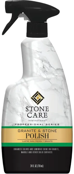 Stone Care 5184 Granite and Stone Polish, 24 oz, Liquid, White :EA: QUANTITY: 6