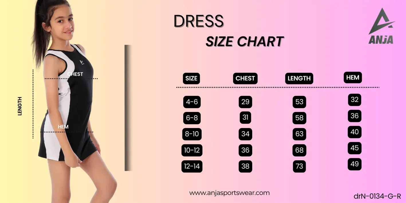 Stylish Two-Tone Sports Dress (0134) - Anja Sportswear