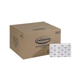 Twinsaver Folded Towels M-Fold Tidy Multi Folded Hand Paper Towels 2000s 1ply 0337