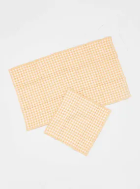 Twist Dish Cloth and Towel Set of 4 Yellow