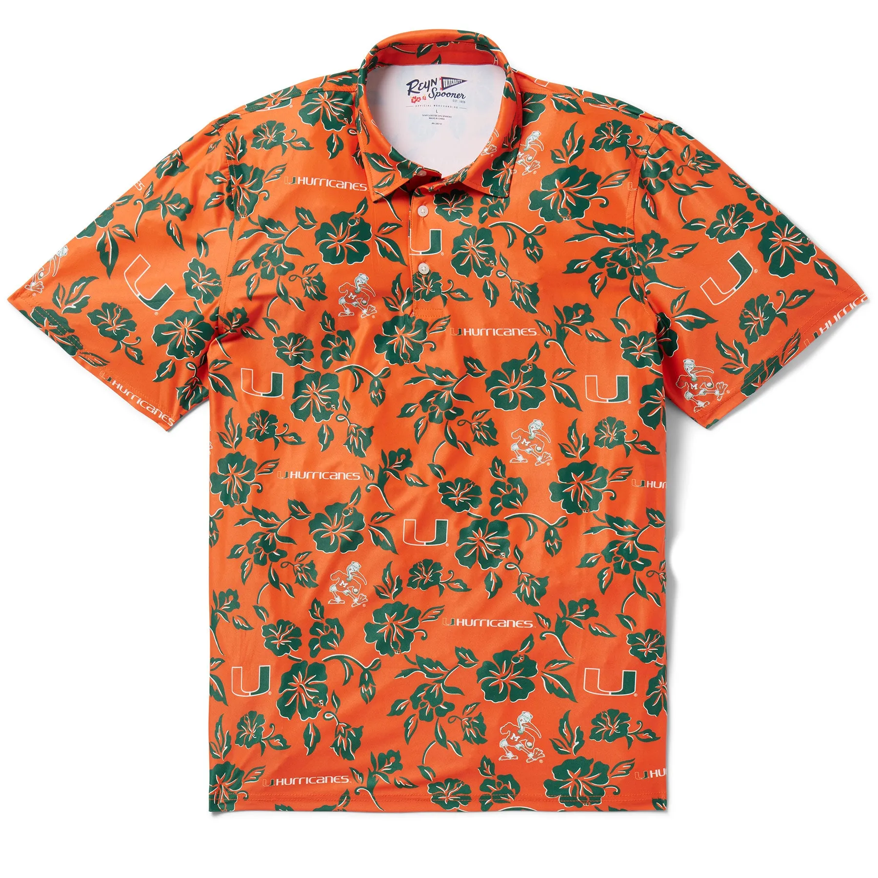 UNIVERSITY OF MIAMI GAME DAY PERFORMANCE POLO / Performance Fabric